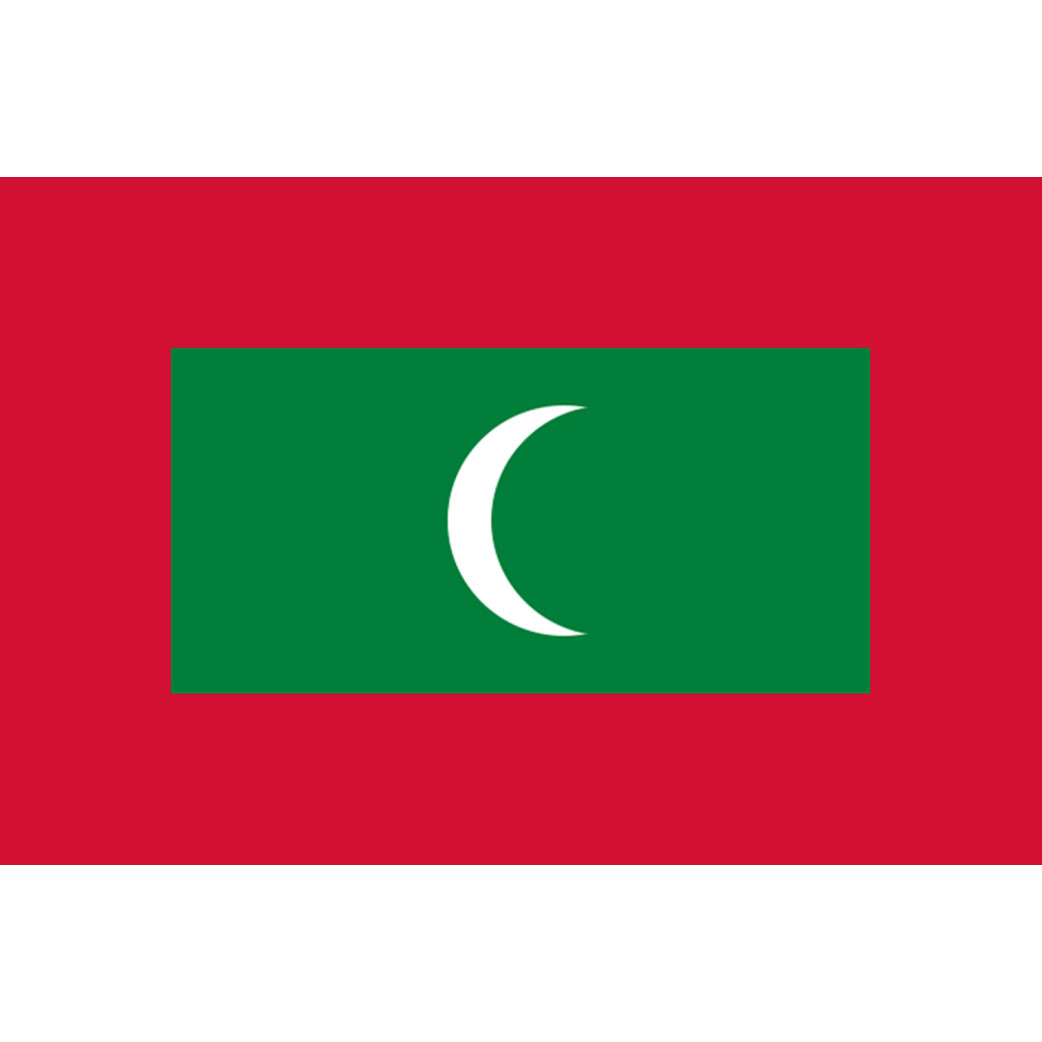 Drapeau Maldives (15x10cm) - Sticker/autocollant