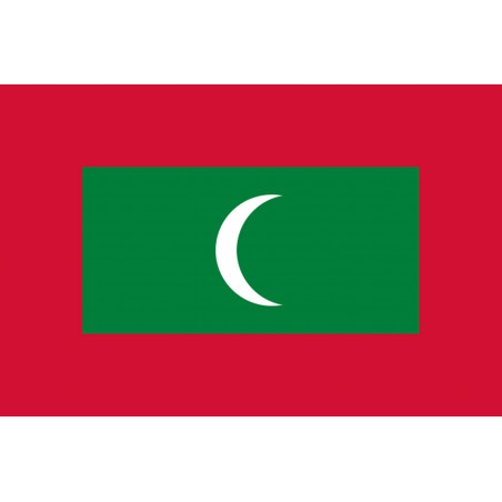 Drapeau Maldives (15x10cm) - Sticker/autocollant