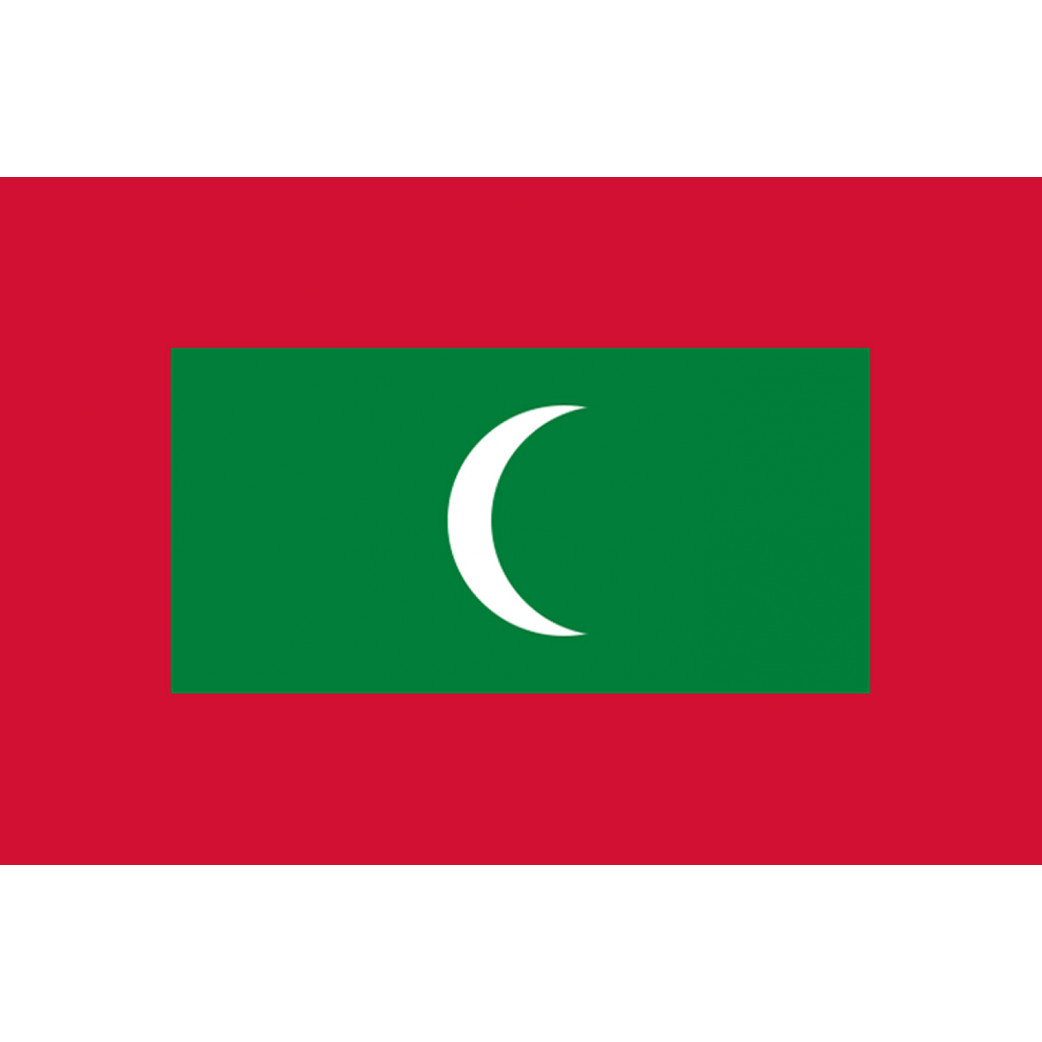Drapeau Maldives (5x3.3cm) - Sticker/autocollant