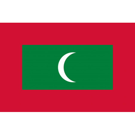 Drapeau Maldives (5x3.3cm) - Sticker/autocollant