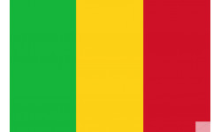 Drapeau Mali (19.5x13cm) - Sticker/autocollant