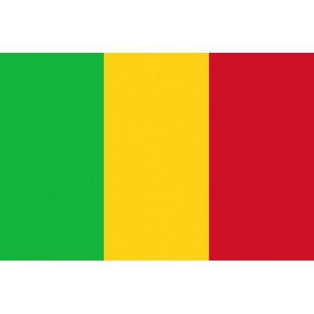 Drapeau Mali (19.5x13cm) - Sticker/autocollant