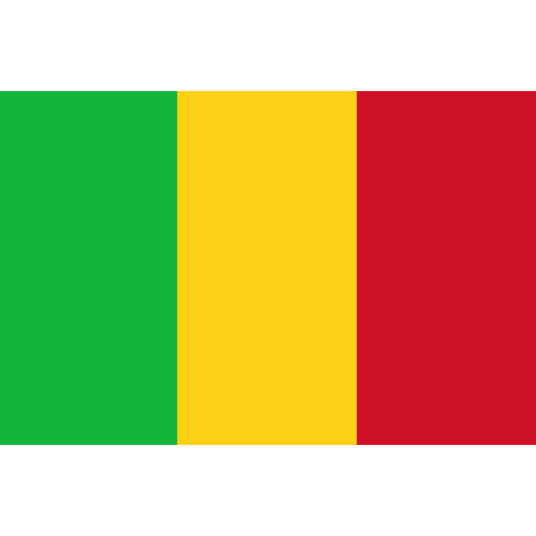 Drapeau Mali (15x10cm) - Sticker/autocollant
