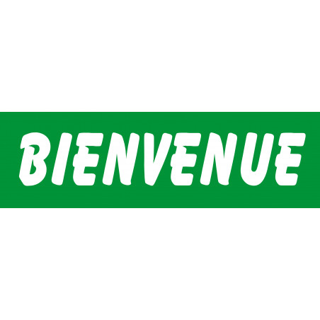 Bienvenue (30x9cm) - Sticker/autocollant