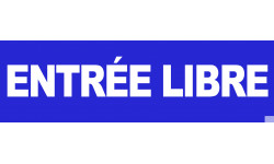 entrée libre (30x9cm) - Sticker/autocollant