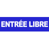 entrée libre (30x9cm) - Sticker/autocollant