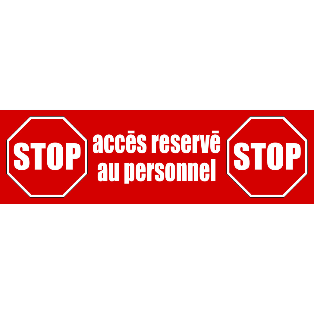 accès réserve (30x9cm) - Sticker/autocollant