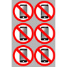 éteindre son smartphone (6fois 5cm) - Sticker/autocollant