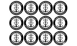 Produits Camarguais - 12fois 5cm - Sticker/autocollant