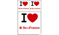 Département 75 l'île de France (1fois 10cm 2fois 5cm) - Sticker/autocollant