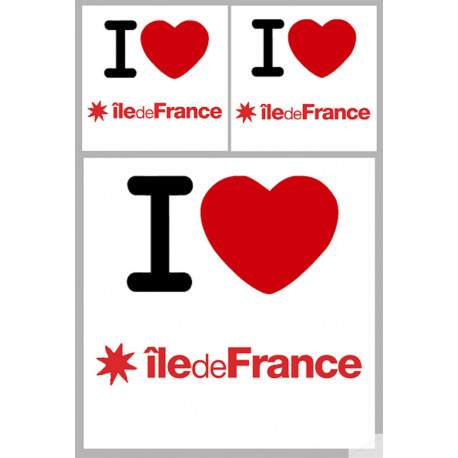 l'île de France (1fois 10cm 2fois 5cm) - Sticker/autocollant