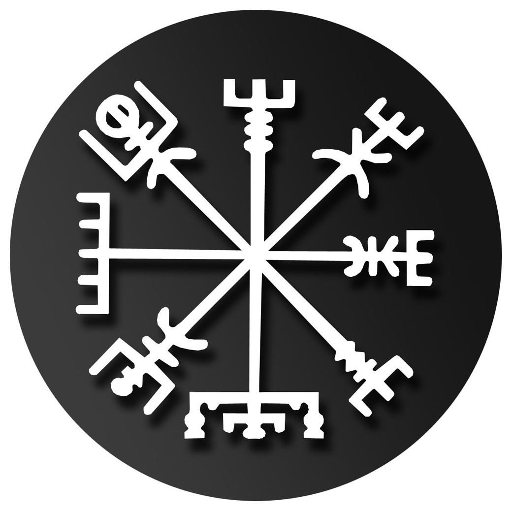 Boussole de Viking - 5cm - Sticker/autocollant