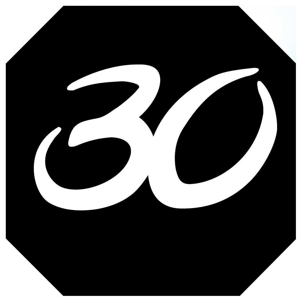 numéro de boite aux lettres 30 (architecte 10x10cm) - Sticker/autocollant