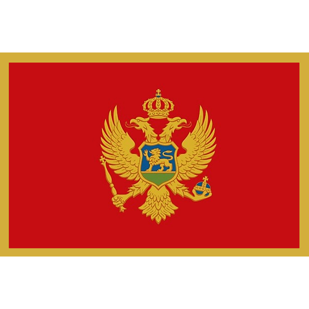 Drapeau Monténégro (19.5x13cm) - Sticker/autocollant