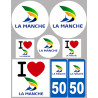 Manche (8 autocollants variés) - Sticker/autocollant
