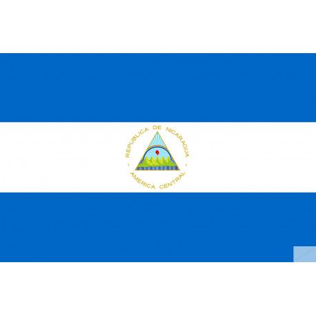 Drapeau Nicaragua (15x10cm) - Sticker/autocollant Drapeau Nicaragua (15x10cm) - Sticker/autocollant