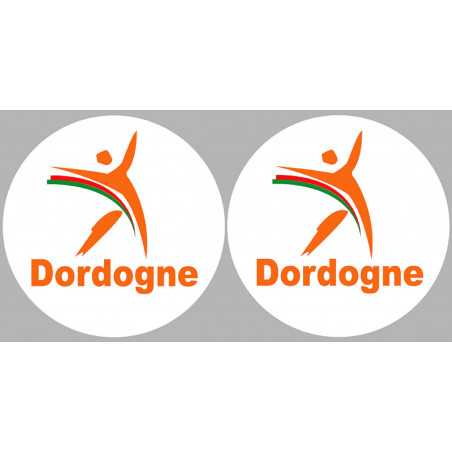 Dordogne (2fois 10cm) - Sticker/autocollant