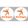 Dordogne (2fois 10cm) - Sticker/autocollant