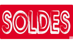 SOLDES R4 - 30x14 cm - Sticker/autocollant