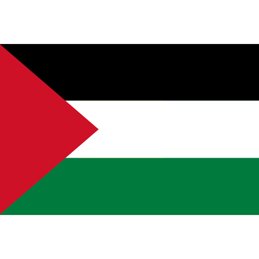 Drapeau Palestine (15x10cm) - Sticker/autocollant