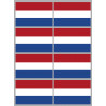 Drapeau Pays-Bas (8 fois 9.5x6.3cm) - Sticker/autocollant