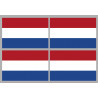 Drapeau Pays-Bas (4 fois 9.5x6.3cm) - Sticker/autocollant
