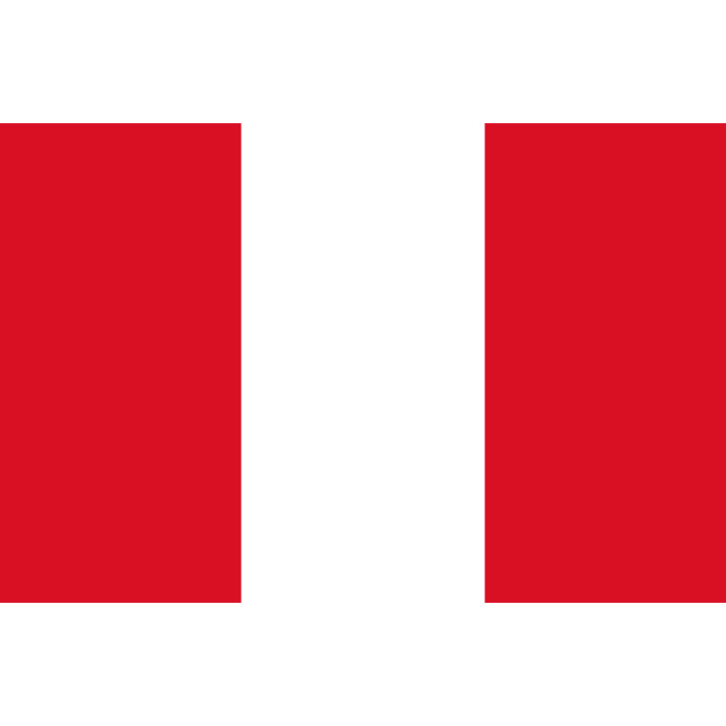 Drapeau Pérou (15x10cm) - Sticker/autocollant