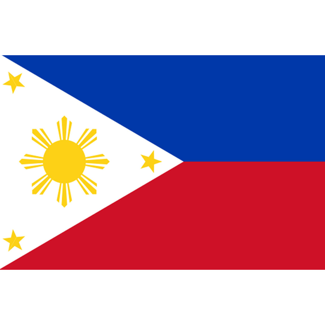 Drapeau Philippines (15x10cm) - Sticker/autocollant