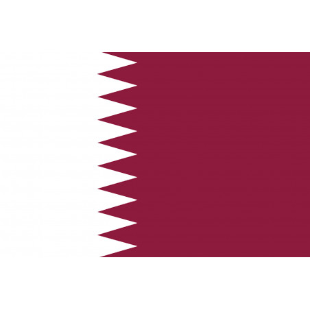 Drapeau Qatar (5x3.3cm) - Sticker/autocollant