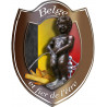 Belge et fier de l'être (10x7.8cm) - sticker/autocollant
