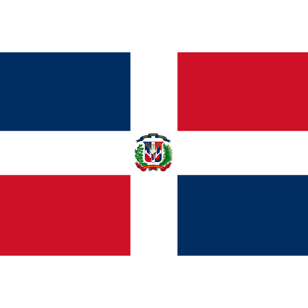 Drapeau République dominicaine (5x3.3cm) - Sticker/autocollant
