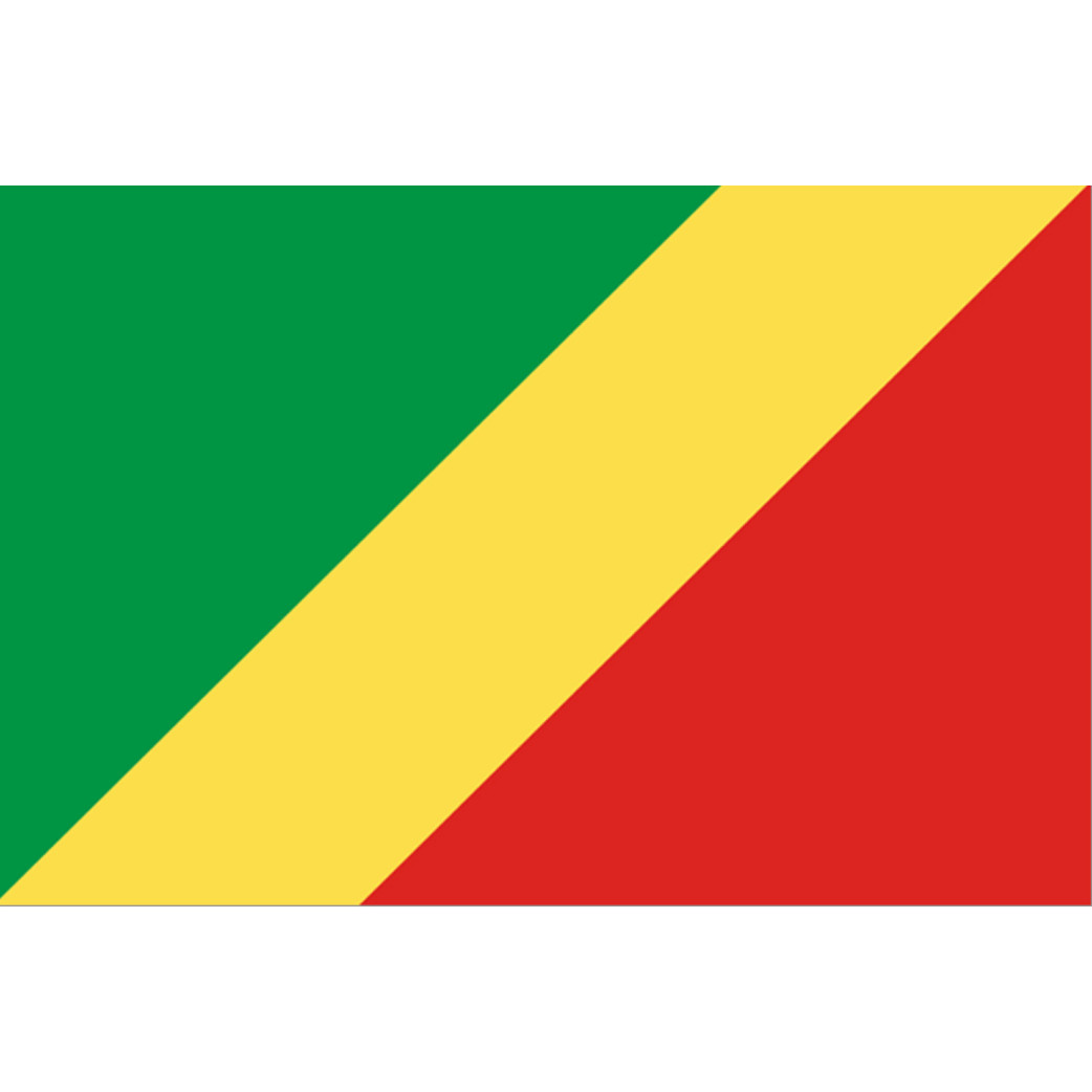 Drapeau République du Congo (19.5x13cm) - Sticker/autocollant