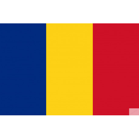 Drapeau Roumanie (5x3.3cm) - Sticker/autocollant Drapeau Roumanie (5x3.3cm) - Sticker/autocollant