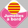 jumelles catalanes  (10x10cm) - Sticker/autocollant