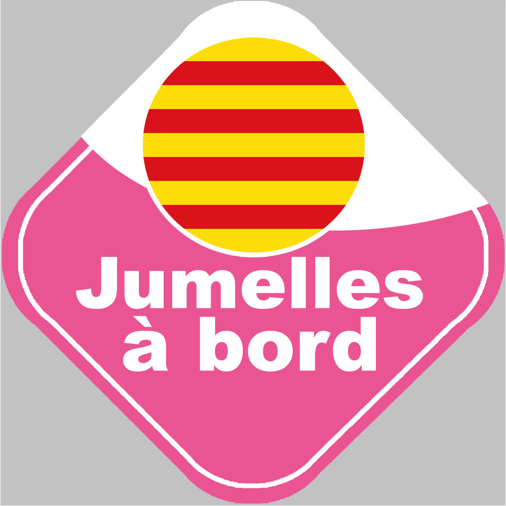 jumelles catalanes  - 15cm - Sticker/autocollant