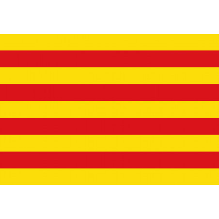 Drapeau Catalan (19.5x13cm) - Sticker/autocollant