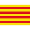 Drapeau Catalan (19.5x13cm) - Sticker/autocollant