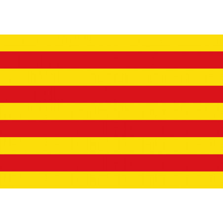 Drapeau Catalan (15x10cm) - Sticker/autocollant