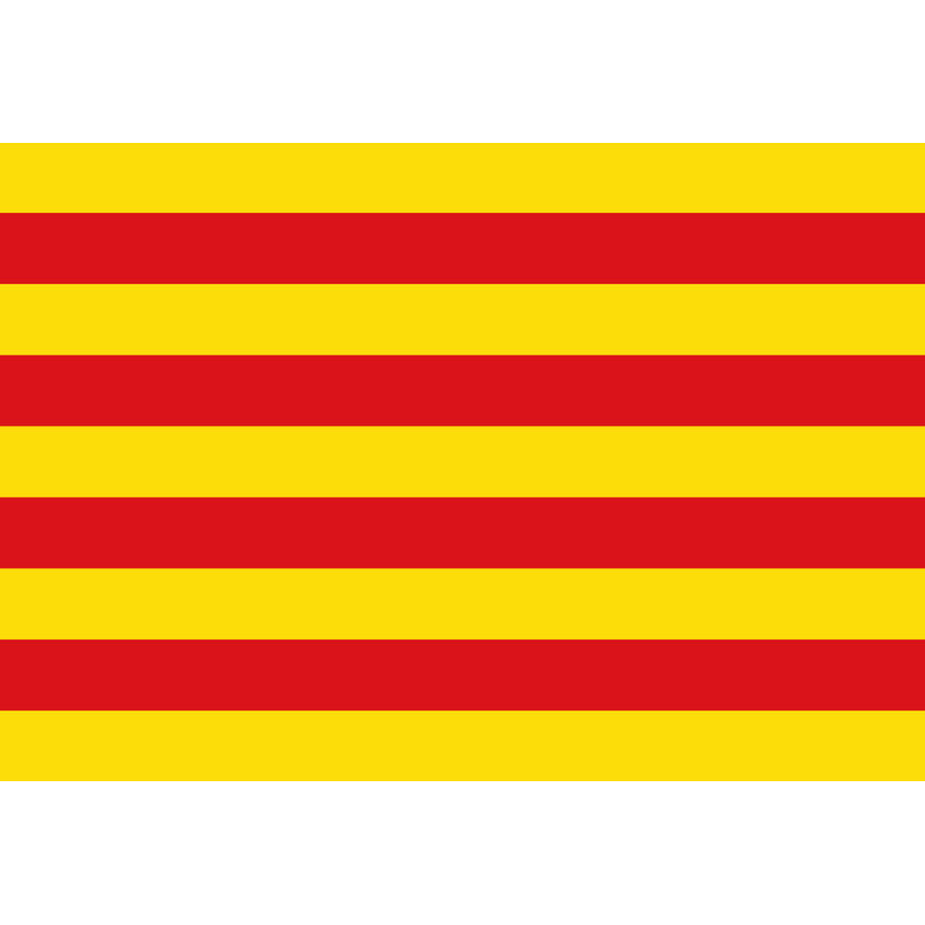 Drapeau Catalan (5x3.3cm) - Sticker/autocollant