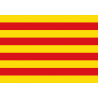 Drapeau Catalan (5x3.3cm) - Sticker/autocollant