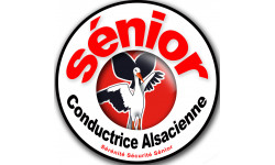 Conductrice Sénior Alsacienne (15x15cm) - Sticker/autocollant