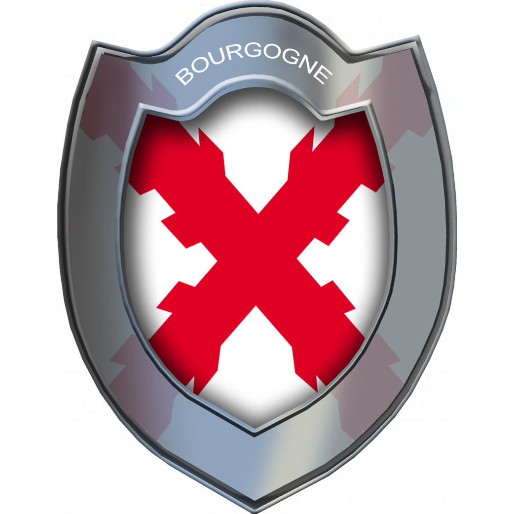 Bouclier Bourguignon (15x11,7cm) - Sticker/autocollant