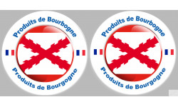 Produits de la Bourgogne - 2fois 10cm - Sticker/autocollant