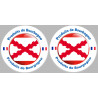 Série Produits de la Bourgogne (2 fois 10x10cm) - Sticker/autocollant