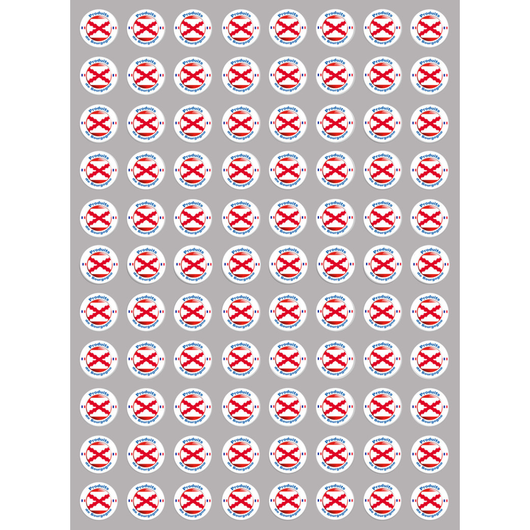 Produits Bourgogne - 88fois 2cm - Sticker/autocollant