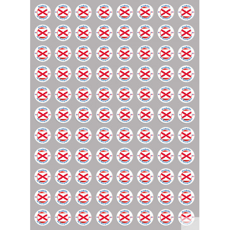 série Produits Bourgogne (88 stickers 2x2cm) - Sticker/autocollant