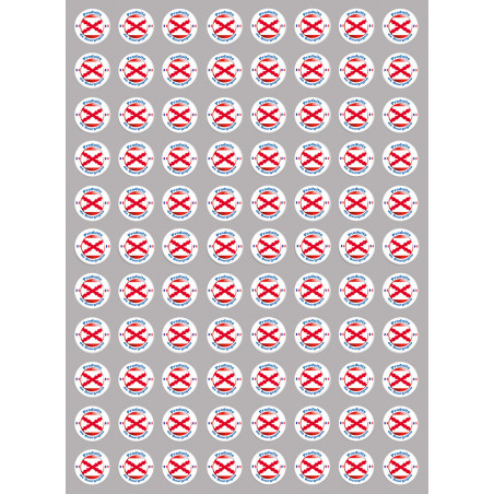 série Produits Bourgogne (88 stickers 2x2cm) - Sticker/autocollant