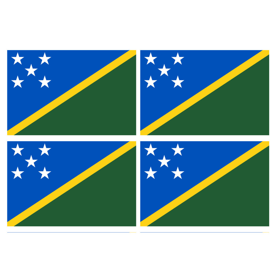 Drapeau Salomon (4 fois 9.5x6.3cm) - Sticker/autocollant