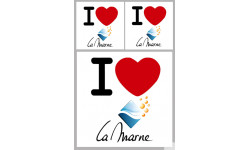 la Marne (1fois 10cm / 2 fois 5cm) - Sticker/autocollant