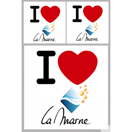 la Marne (1fois 10cm / 2 fois 5cm) - Sticker/autocollant